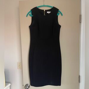Calvin Klein Black Sleeveless Sheath Dress. 8